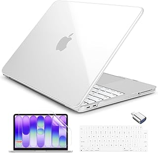 Batianda Funda transparente 4 en 1 para MacBook Neo 13"