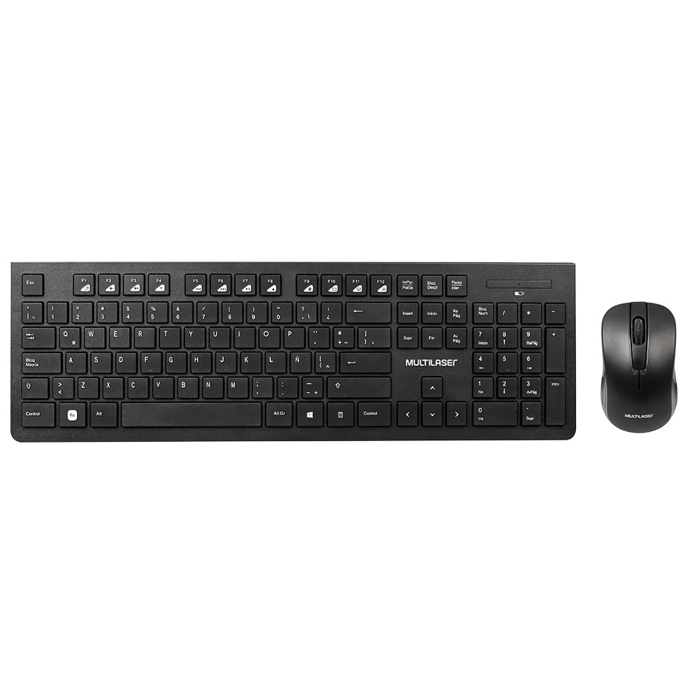 Teclado y Mouse Inalámbrico Multilaser Slim