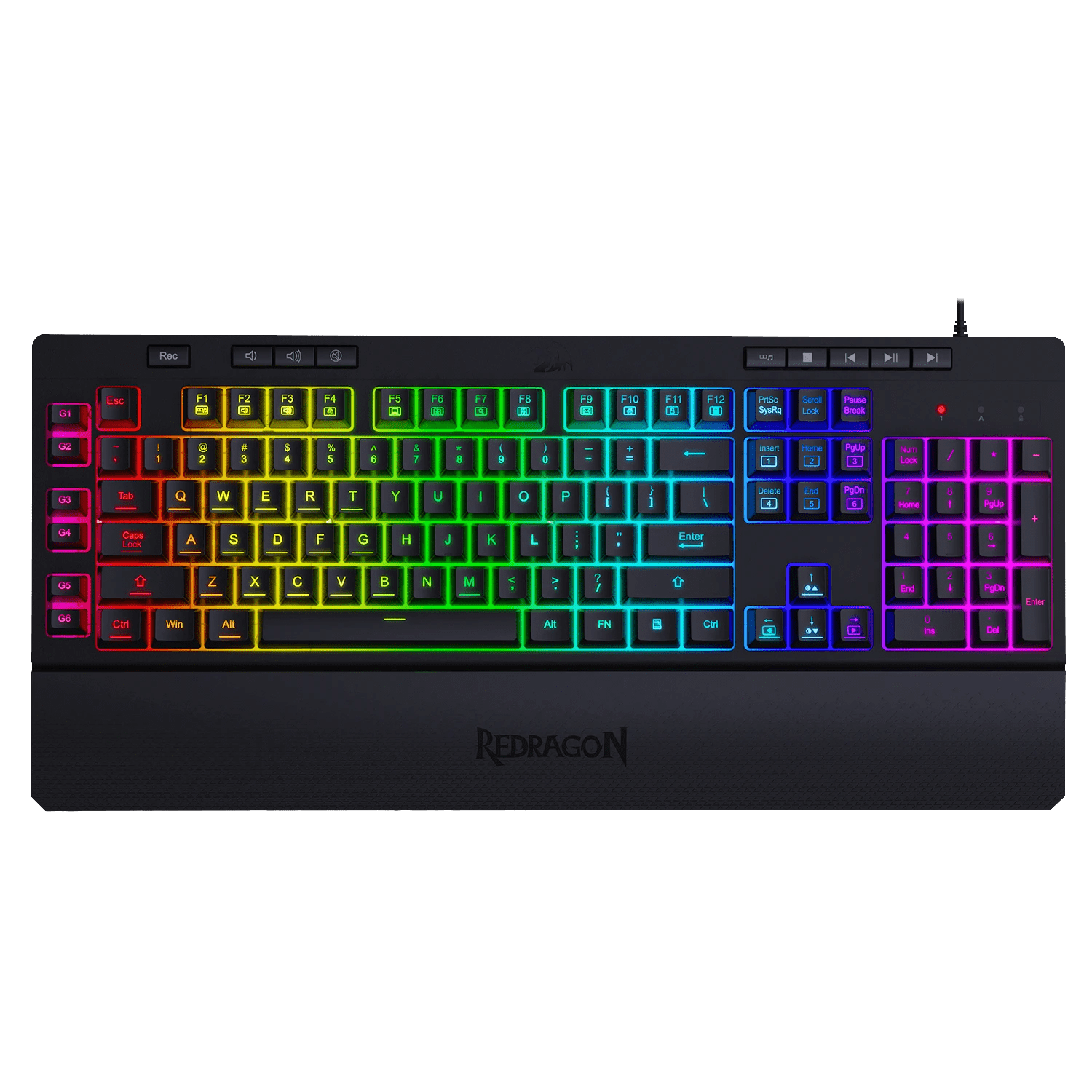 Teclado Gamer De Membrana Redragon Shiva K512 RGB