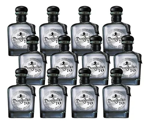 Pack x 12 Tequila Don Julio 70 Cristalino 700 ml