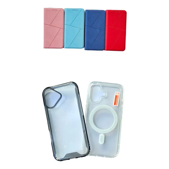 Funda iPhone 17 Cartera Cuero Imitación