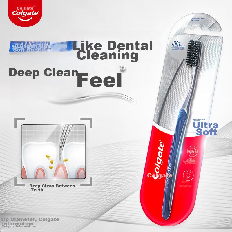 Cepillo Dental Colgate Cerdas Suaves Carbón 4 piezas