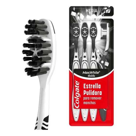 Colgate Max White Carbón Cepillo Dental Pack