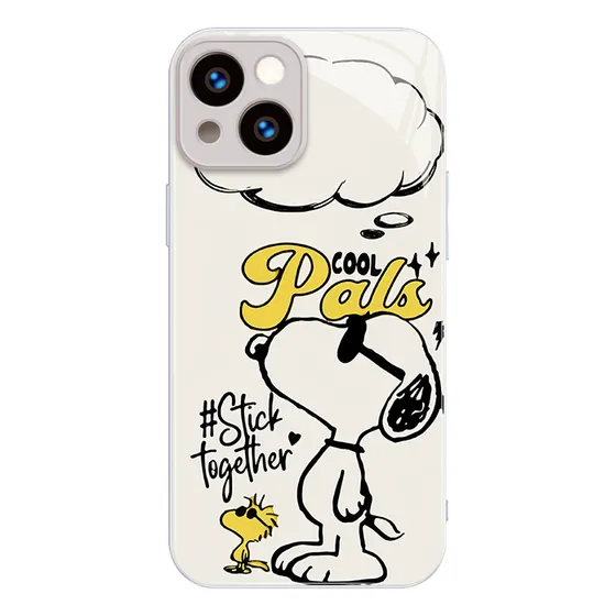 Funda iPhone 13 Vidrio Snoopy