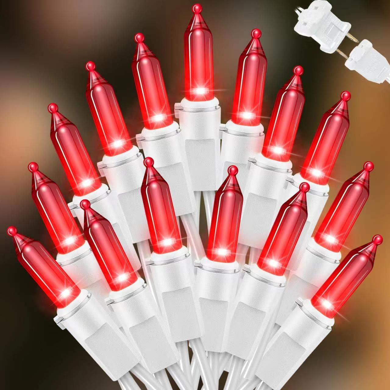 LAMPHOME Cadena de luces 100 miniLED 6.6m