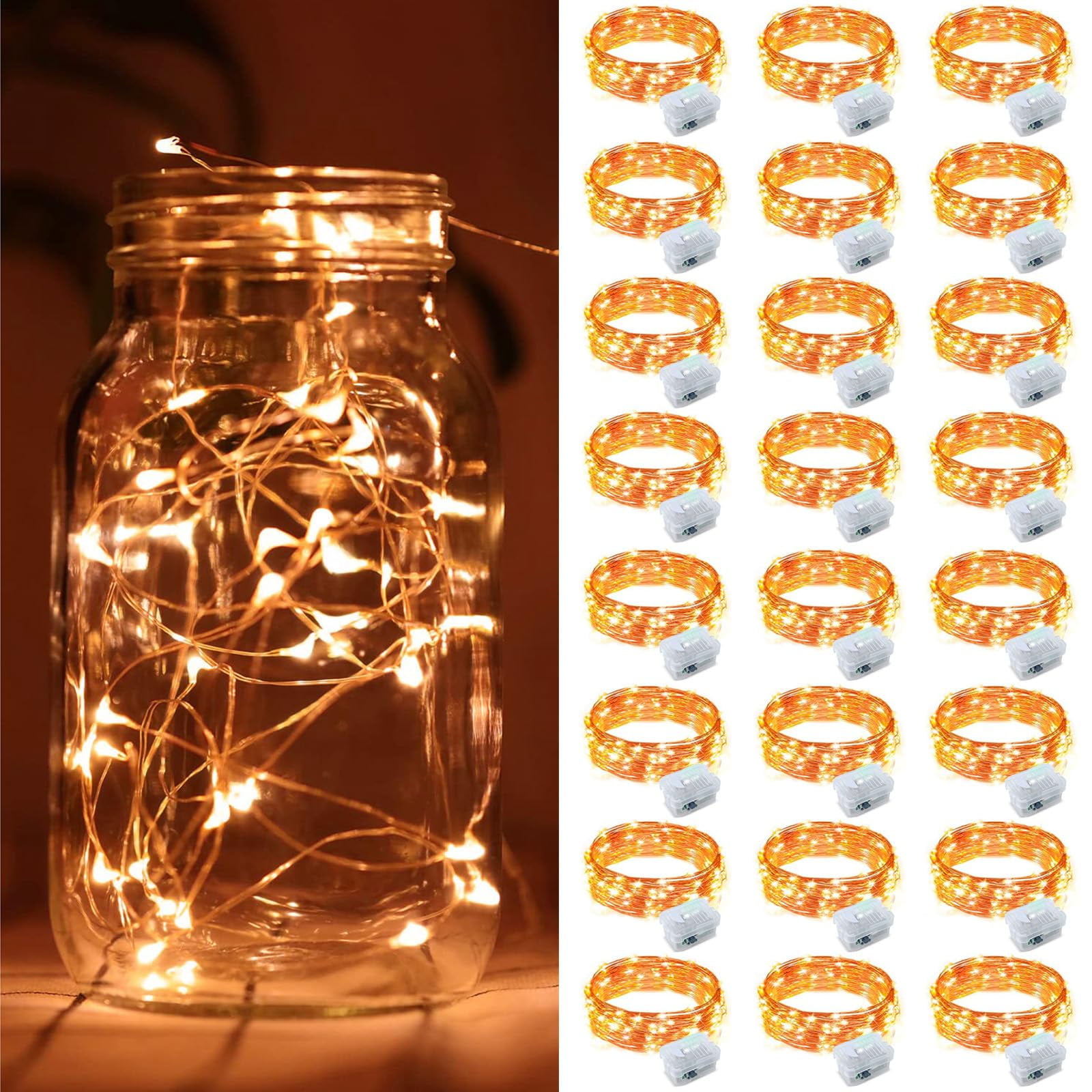 ZGWJ Fairy Lights Halloween 20 miniLED 2m