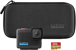 GoPro Hero - Cámara de acción Resistente y Sumergible con Video Ultra HD de 4K30, Fotos de 12 MP, cámara Lenta, batería de Larga duración, pequeña y Ligera. Incluye Micro SD y Estuche.