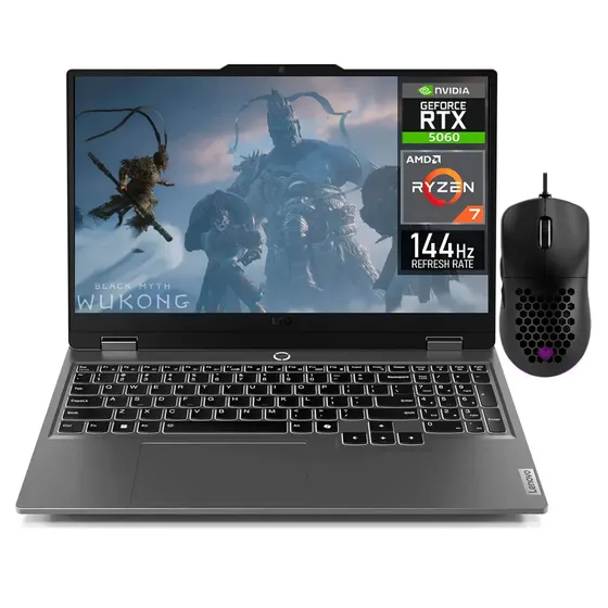 Lenovo LOQ 15.6" Gaming Laptop AMD Ryzen 7 RTX 5060 32GB RAM 512GB SSD