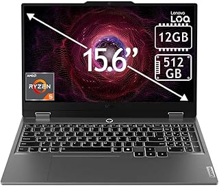 Lenovo LOQ 15.6" Gaming Laptop AMD Ryzen 5 12GB RAM 512GB SSD