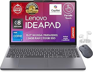 Lenovo Laptop IdeaPad Slim 3 | Intel Core i5-13420H | 15.3" Touch | 24GB RAM 512GB SSD | Incluye Mouse y Audífonos