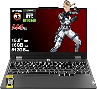 Lenovo LOQ 15.6" Gaming Laptop AMD Ryzen 7 NVIDIA GeForce RTX 5060 16GB RAM 512GB SSD