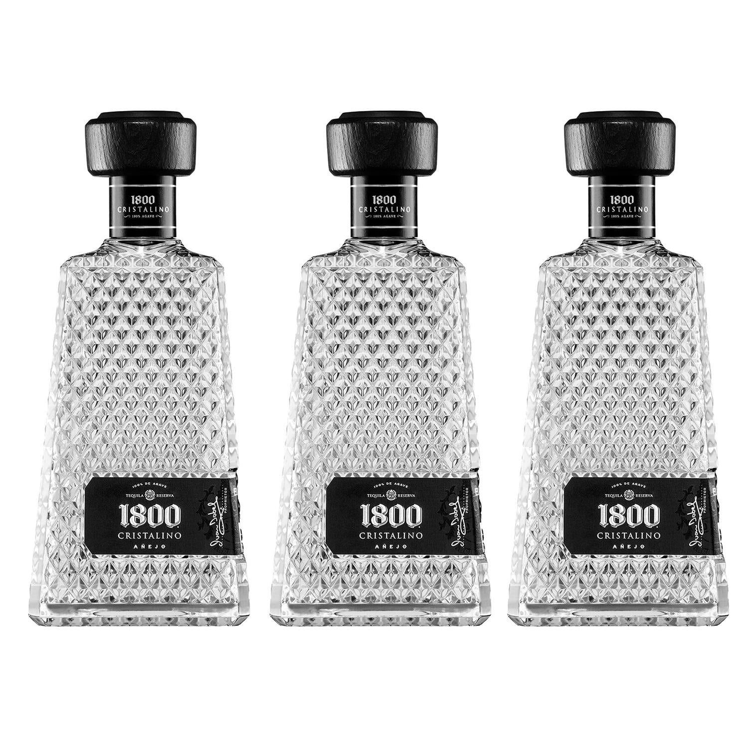 3x2 Tequila 1800 Añejo Cristalino 700 ml