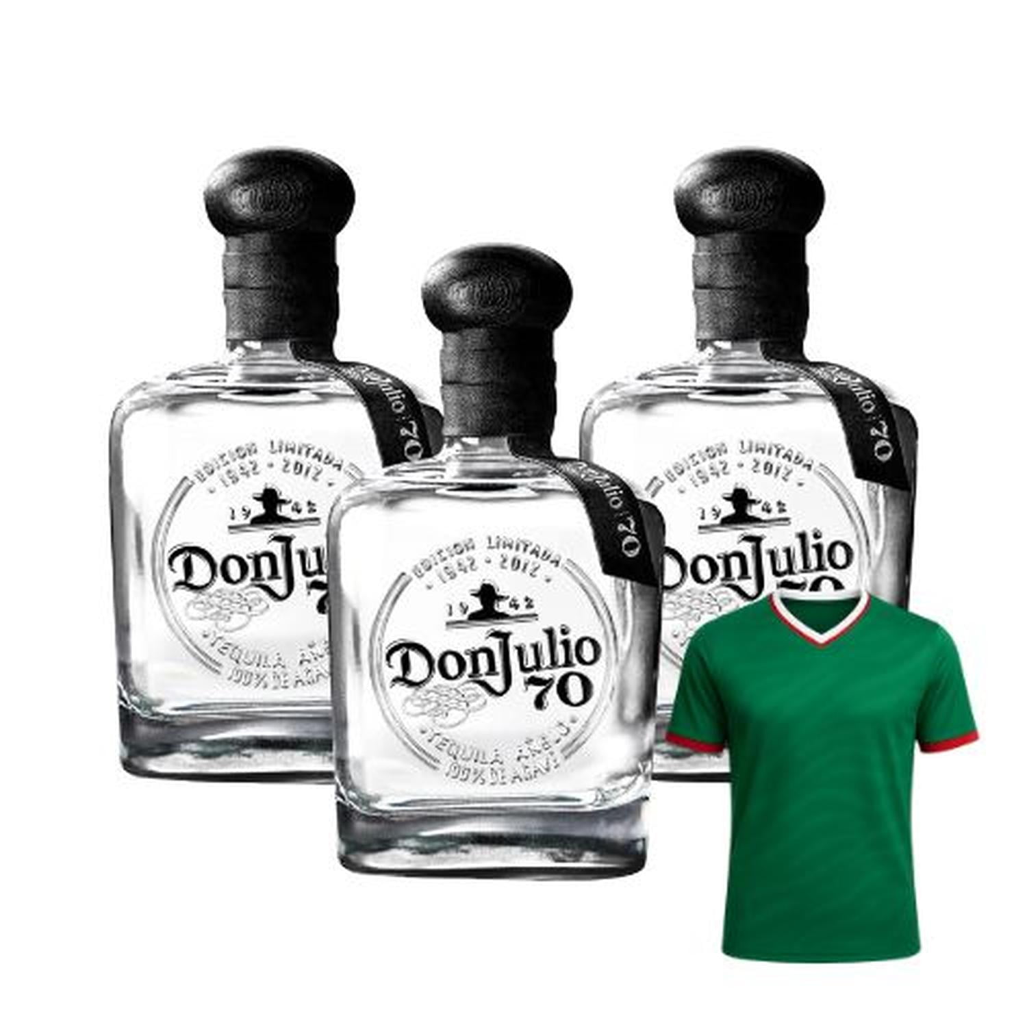 Tequila Don Julio 70 Añejo Cristalino 700ml + Jersey Verde