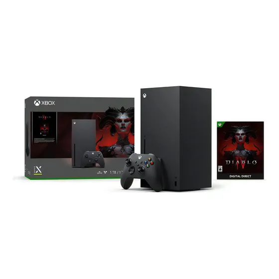 Consola Xbox Series X 1 TB Bundle Diablo IV Negro - Bueno (Reacondicionado)