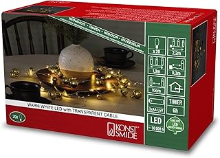 Guirnalda LED Konstsmide Perlas Latón