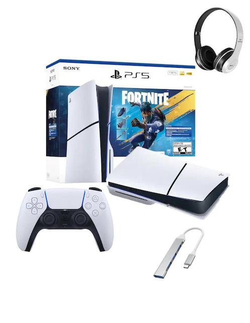 Consola fija ps5 de 1 tb edición bundle Sony fortnite