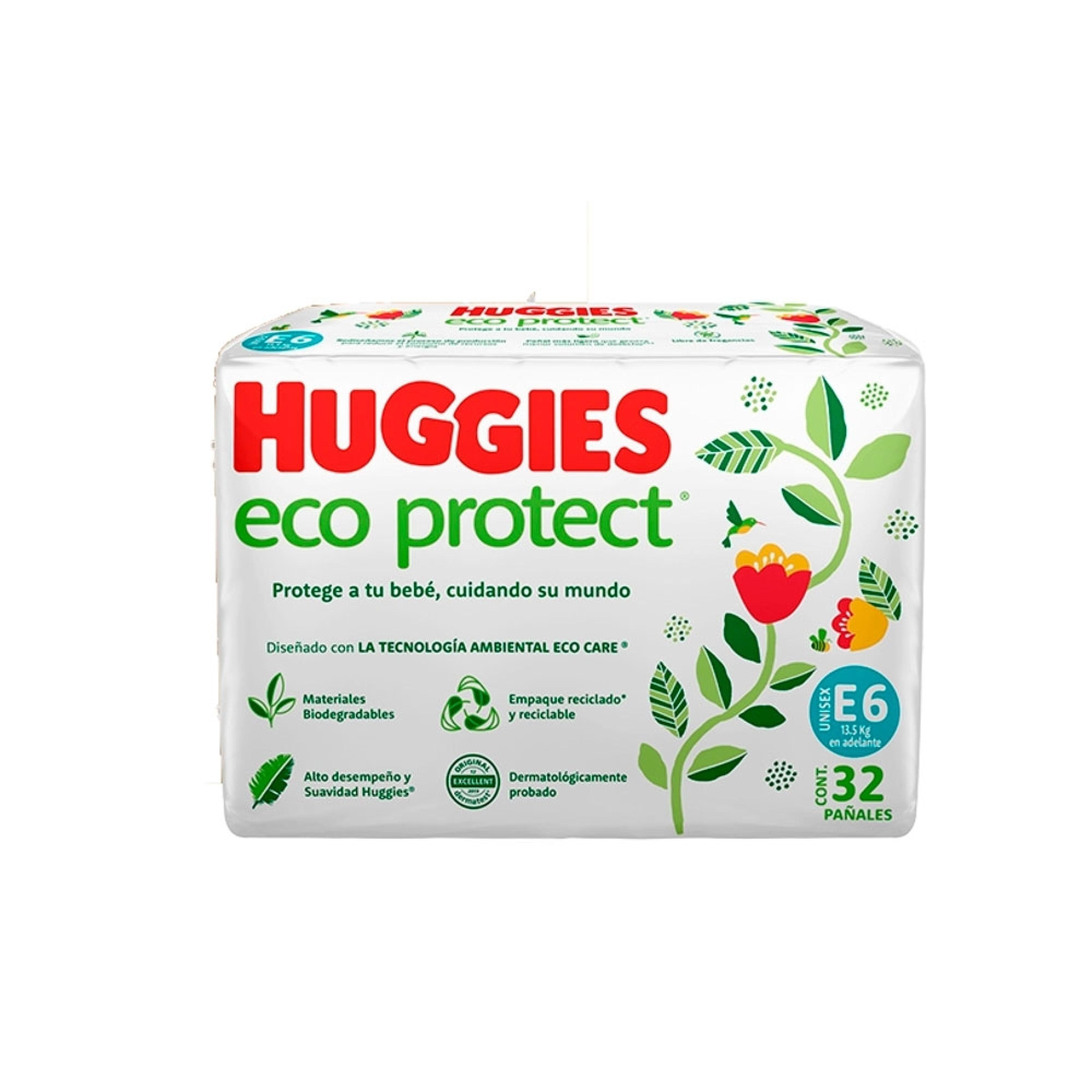 Pañales Huggies Ecoprotect etapa 6
