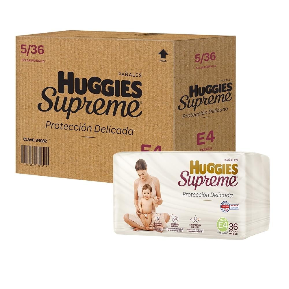 Pañales Huggies Supreme etapa 4