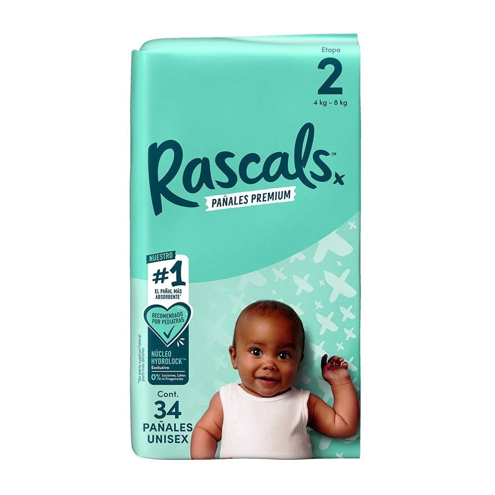 Pañales Rascal + Friends Etapa 2 Unisex