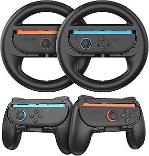 Grips para Joy-Con y Volantes Compatible con Nintendo Switch