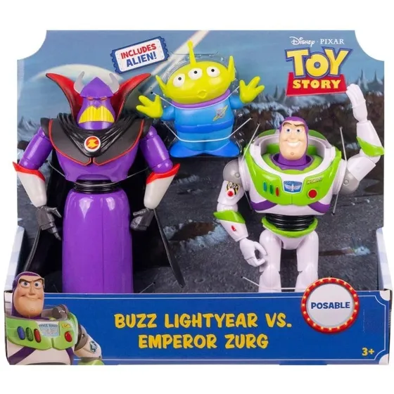 Disney Pixar Toy Story 4 Pack De 3 Figuras Básicas Buzz
