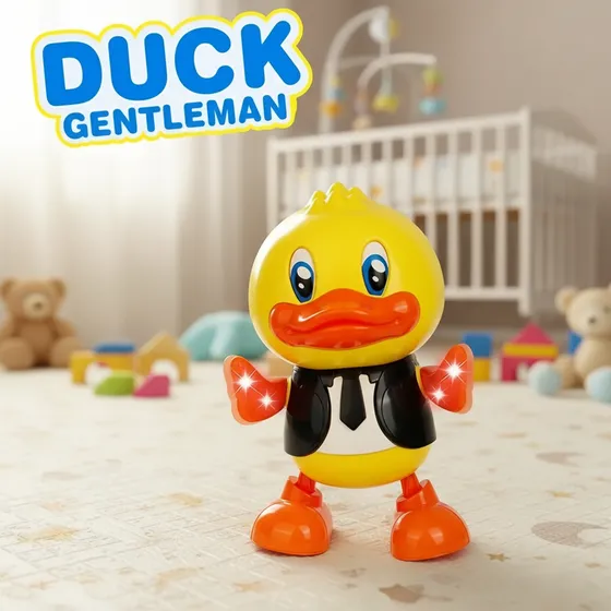 Juguete De Pato Amarillo Robot Bailarín Luces Muñeco Niños