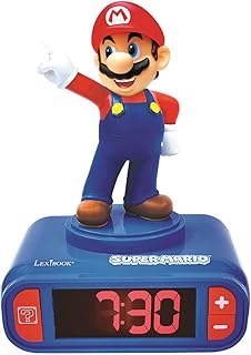 LEXiBOOK Super Mario Mario Nightlight Despertador