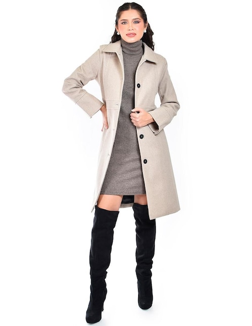 Abrigo Roman Fashion abierto para mujer