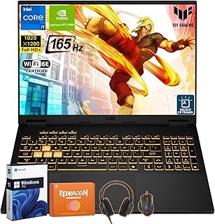 ASUS TUF F16 Gaming Laptop 2025, Intel i7-14650HX (16 núcleos), NVIDIA GeForce RTX 5060, visualización IPS de 16 Pulgadas 165Hz, 32GB DDR5, 1TB SSD, Dolby Atmos, Wi-Fi 6E, Windows 11 Pro, Accesorios