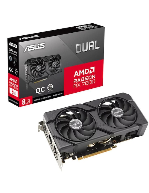 ASUS Dual Radeon RX 7600 8GB GDDR6 EVO