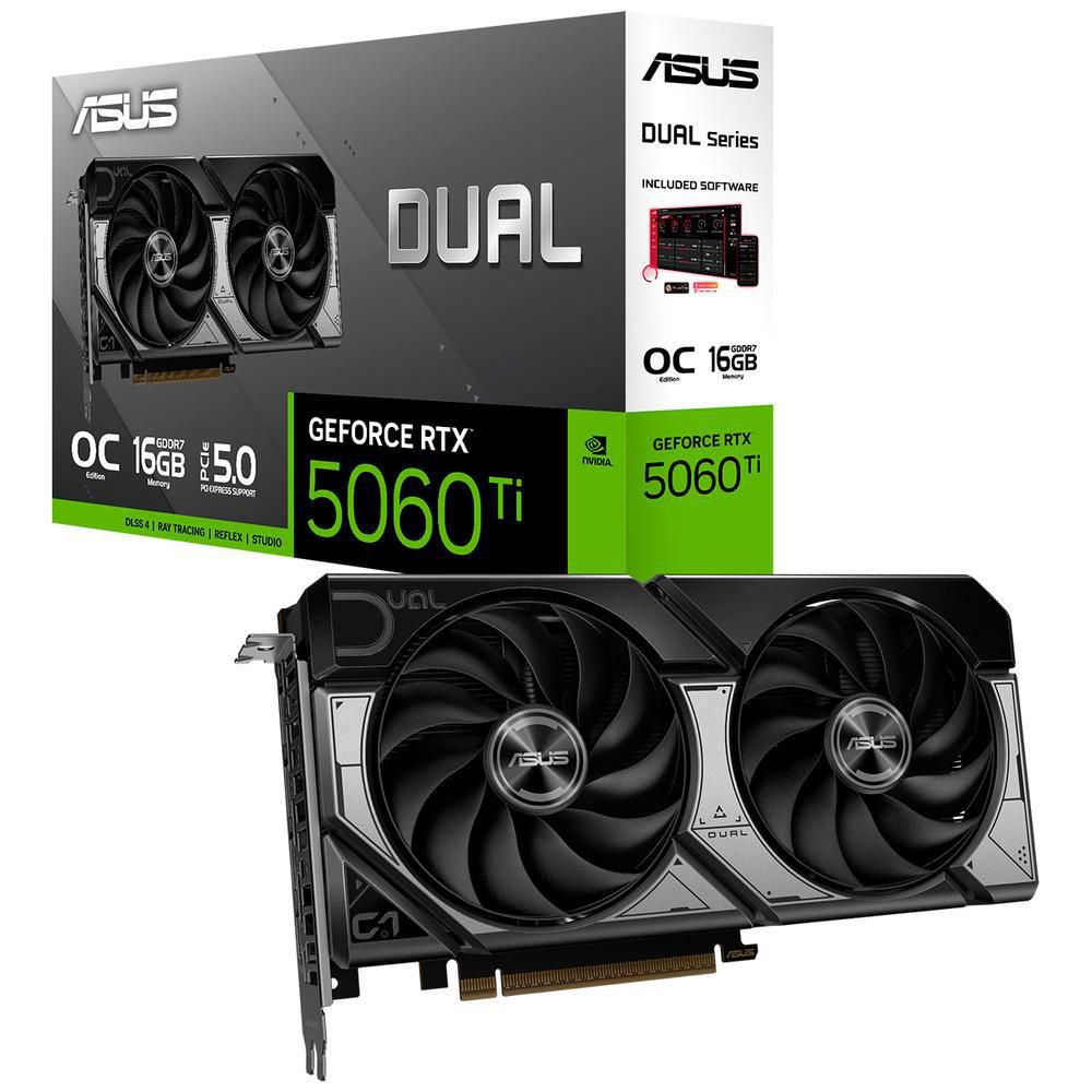 ASUS Dual GeForce RTX 5060 Ti 16GB GDDR7 OC Edition