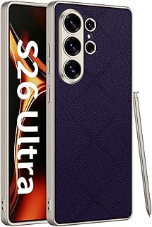 para Samsung Galaxy S26 Ultra, Funda Protectora, Funda con Textura Mate de diseño Original, Recortes precisos (Morado)