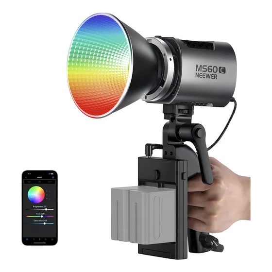 Neewer Luz de Video LED MS60C RGBWW