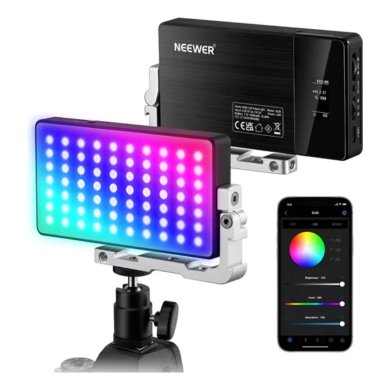 Neewer Luz de Video LED RGB con Batería
