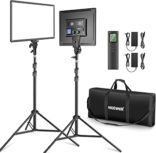 Neewer Kit de Iluminación LED de Panel 18"