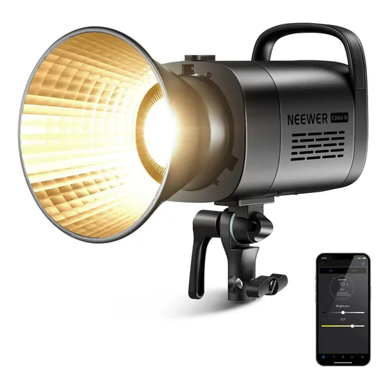 Luz Led De Video Con Control 2.4g Y App, Cob Bi Color 2700k-