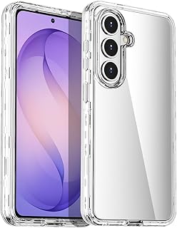 AICase Funda Transparente para Samsung Galaxy S26 (6.3"), Resistente,de Cuerpo Completo,a Prueba de Golpes y Polvo,de 3 Capas, de protección Militar,Resistente y Duradera para Galaxy S26 2026.