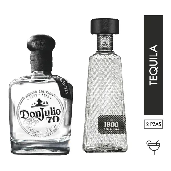 Tequila Don Julio 70 + 1800 Cristalino Bundle